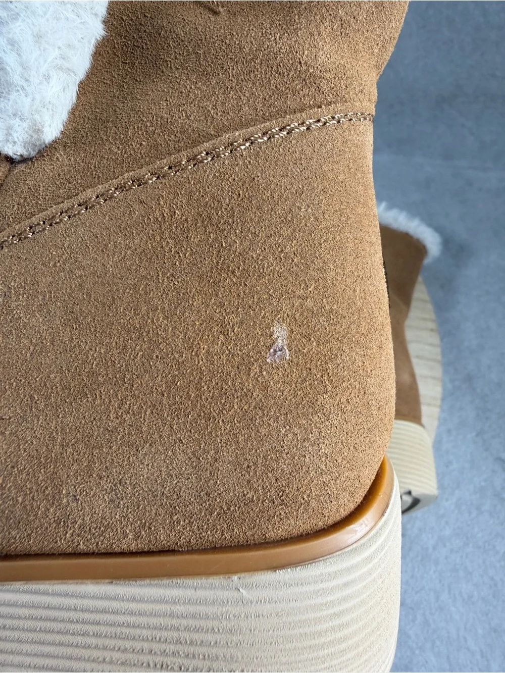 Skechers Keepsakes Wedge Cozy Peak Mid Calf Boots (Women) Size 9 Tan